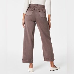 SPANX® Stretch Twill Pull-On Cropped Pant color smoke